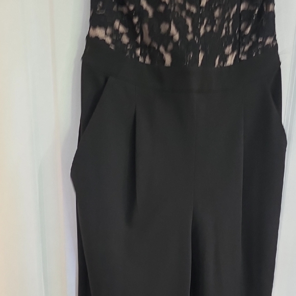 Express Black Lace Detail Jumpsuit - Picture 3 of 6